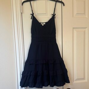 Elegant Navy Sleeveless Dress